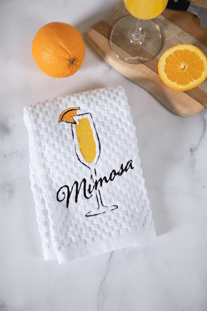 Couture d’été aux agrumes ! -Couture quotidienne 2 Mimosa Design Towel